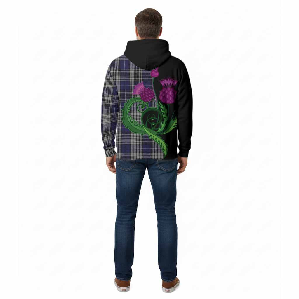 Napier Tartan Cotton Hoodie Traditional Scottish Thistle