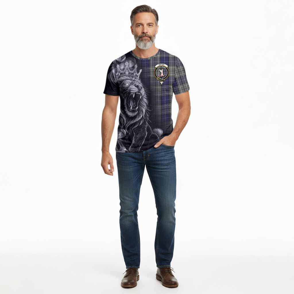 Napier Tartan Cotton T-shirt Roaring Lion Heritage