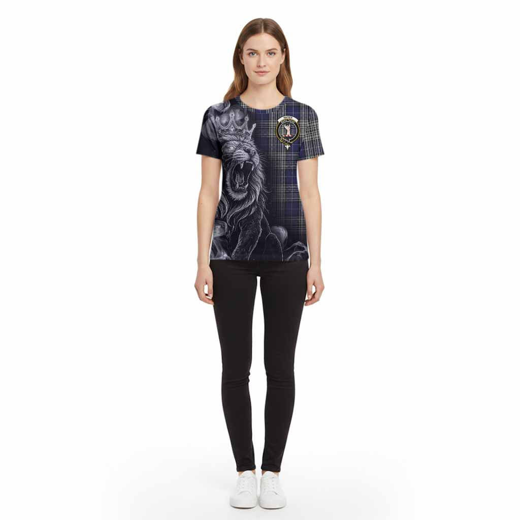 Napier Tartan Cotton T-shirt Roaring Lion Heritage