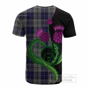 Napier Tartan Cotton T-shirt Traditional Scottish Thistle