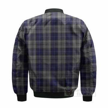 Napier Tartan Crest Bomber Jacket Ferocious Lion Style