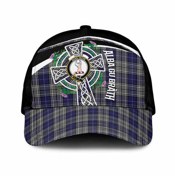 Napier Tartan Crest Classic Cap Scottish Thistle Celtic Cross Alba Gu Brath