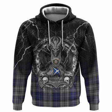 Napier Tartan Crest Hoodie Celtic Odin's Raven Legacy