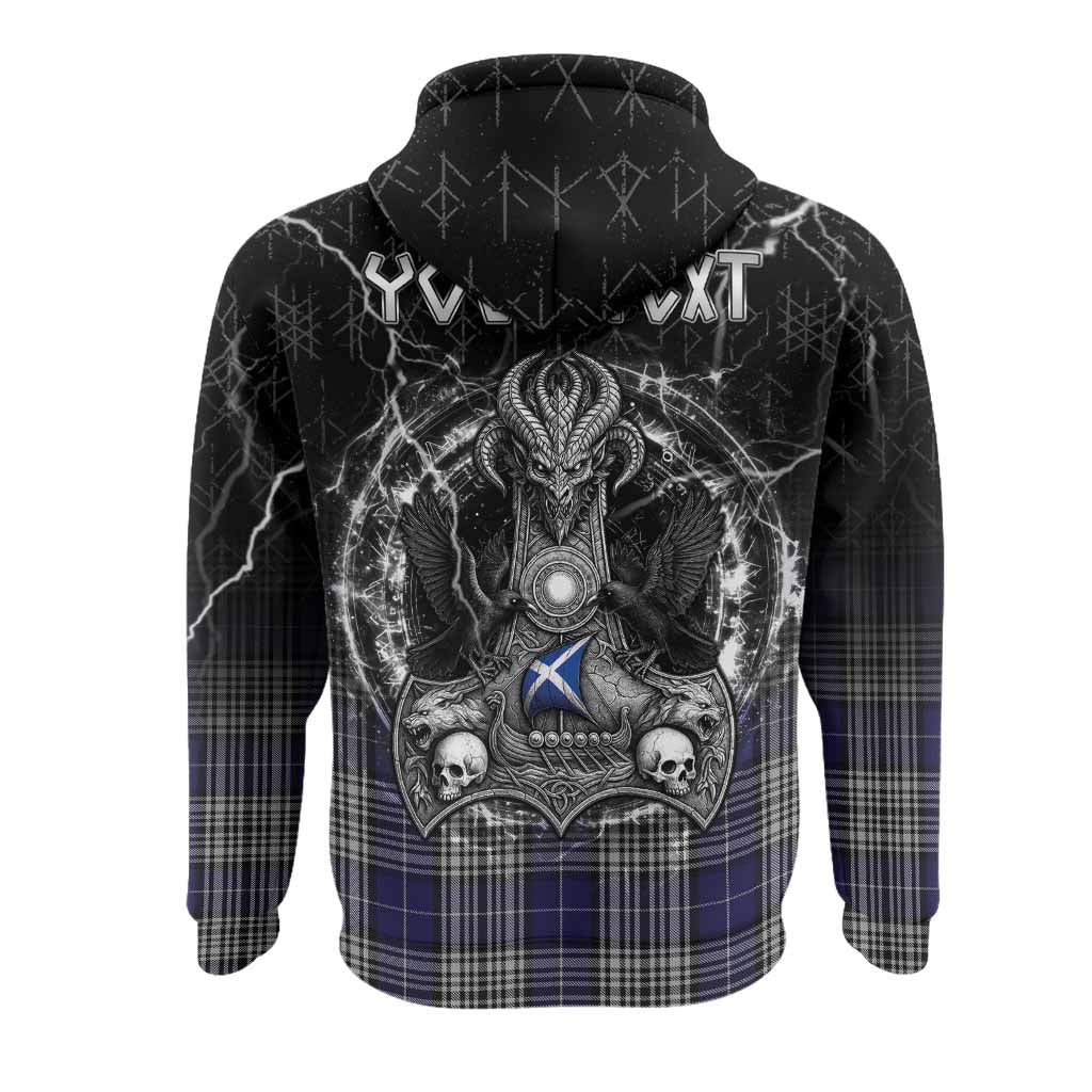 Napier Tartan Crest Hoodie Celtic Odin's Raven Legacy