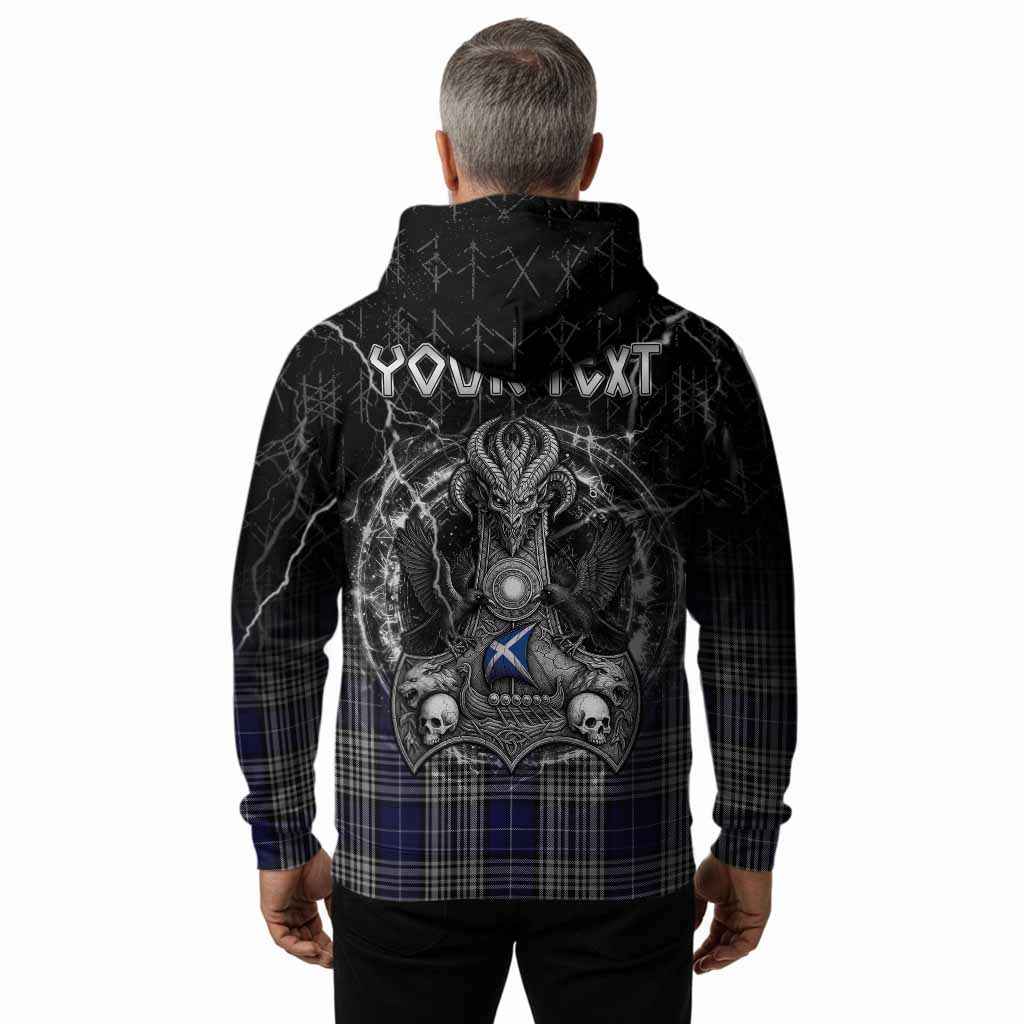 Napier Tartan Crest Hoodie Celtic Odin's Raven Legacy
