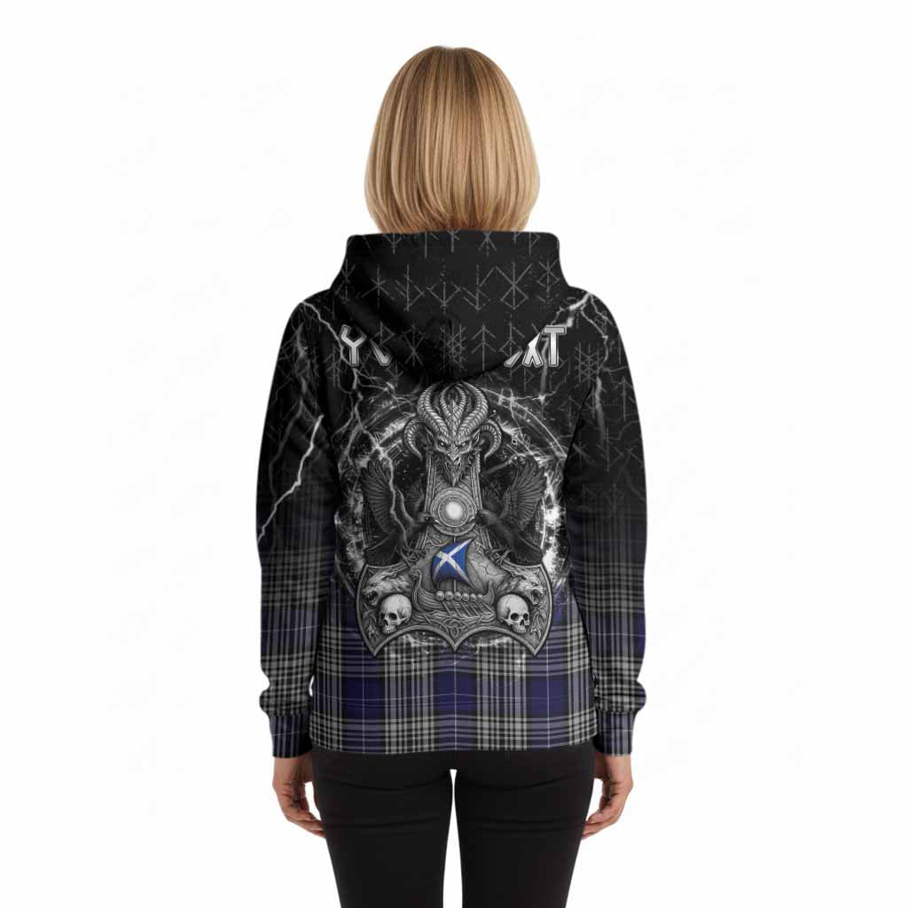 Napier Tartan Crest Hoodie Celtic Odin's Raven Legacy