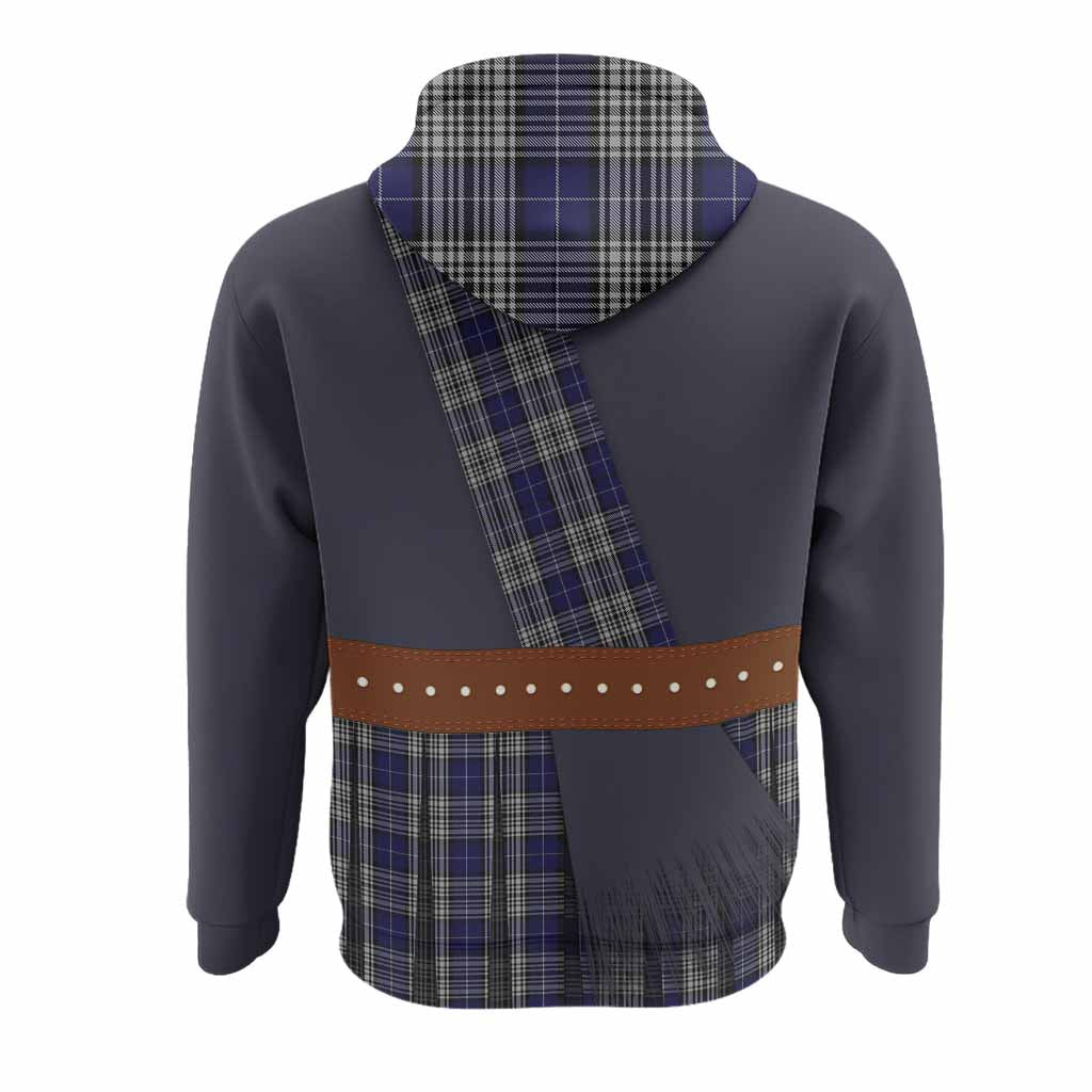 Napier Tartan Crest Hoodie Kilt Costume Style