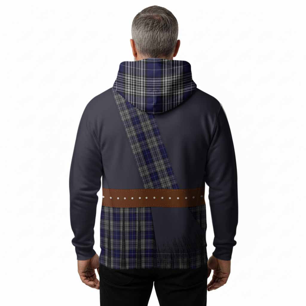 Napier Tartan Crest Hoodie Kilt Costume Style