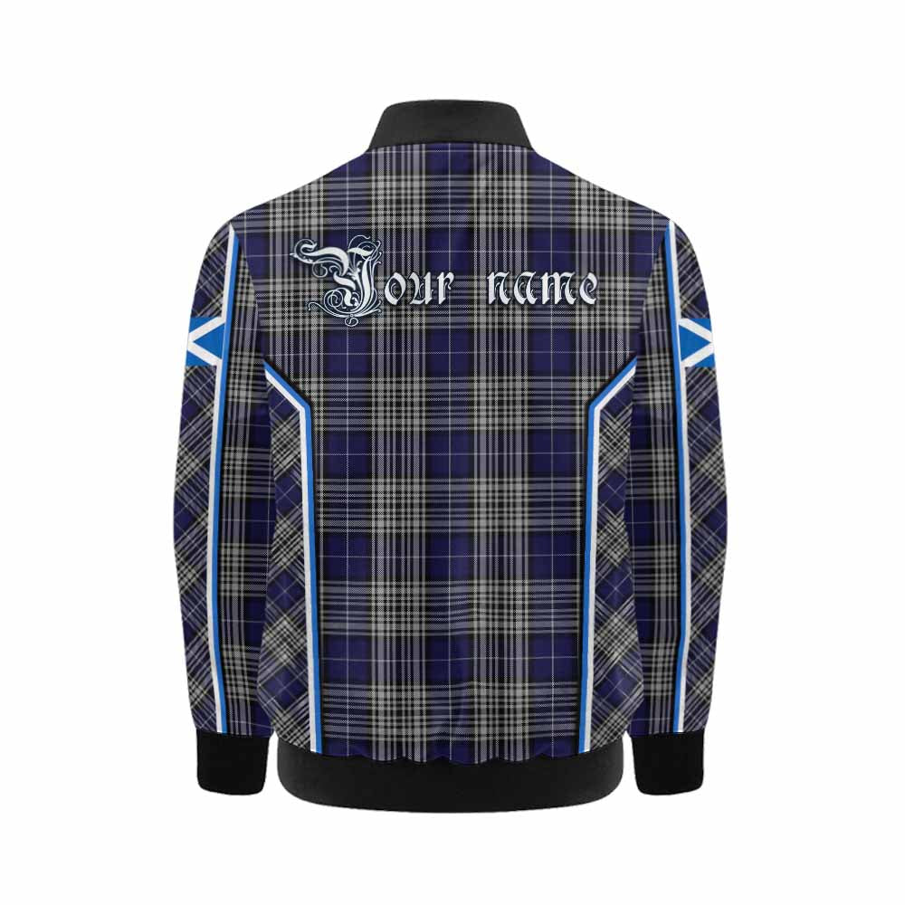 Napier Tartan Crest Kid Bomber Jacket Scotland Coat of Arm Flag Style - Tartan Vibes Clothing
