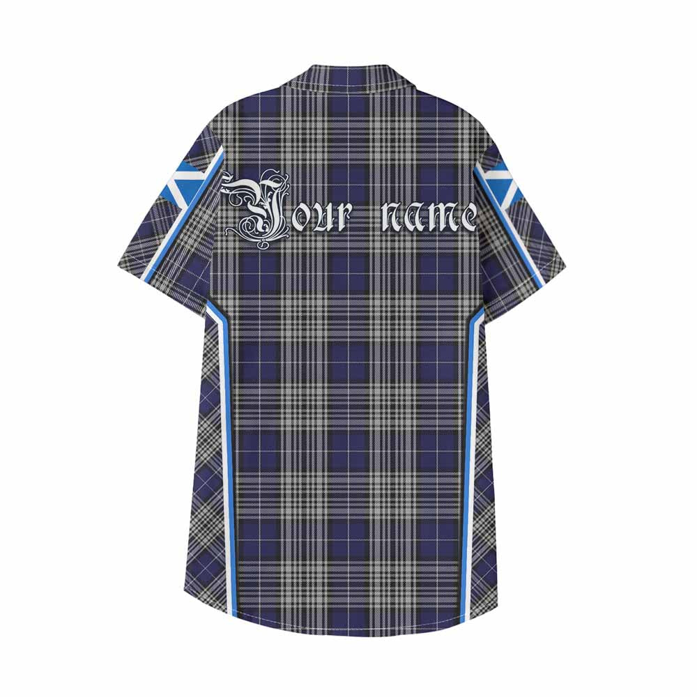 Napier Tartan Crest Kid Hawaiian Shirt Scotland Coat of Arm Flag Style - Tartan Vibes Clothing