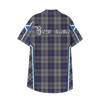 Napier Tartan Crest Kid Hawaiian Shirt Scotland Coat of Arm Flag Style - Tartan Vibes Clothing