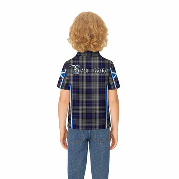Napier Tartan Crest Kid Polo Shirt Scotland Coat of Arm Flag Style - Tartan Vibes Clothing