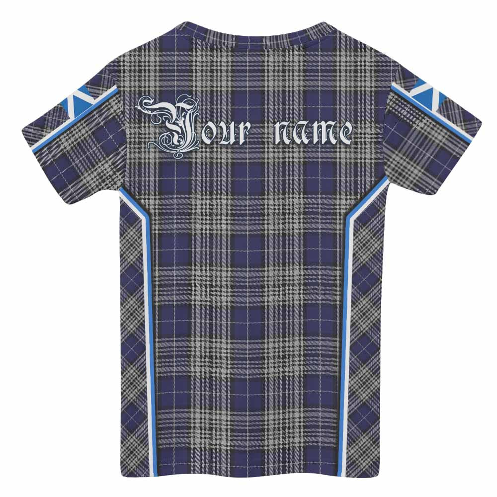 Napier Tartan Crest Kid T-shirt Scotland Coat of Arm Flag Style - Tartan Vibes Clothing