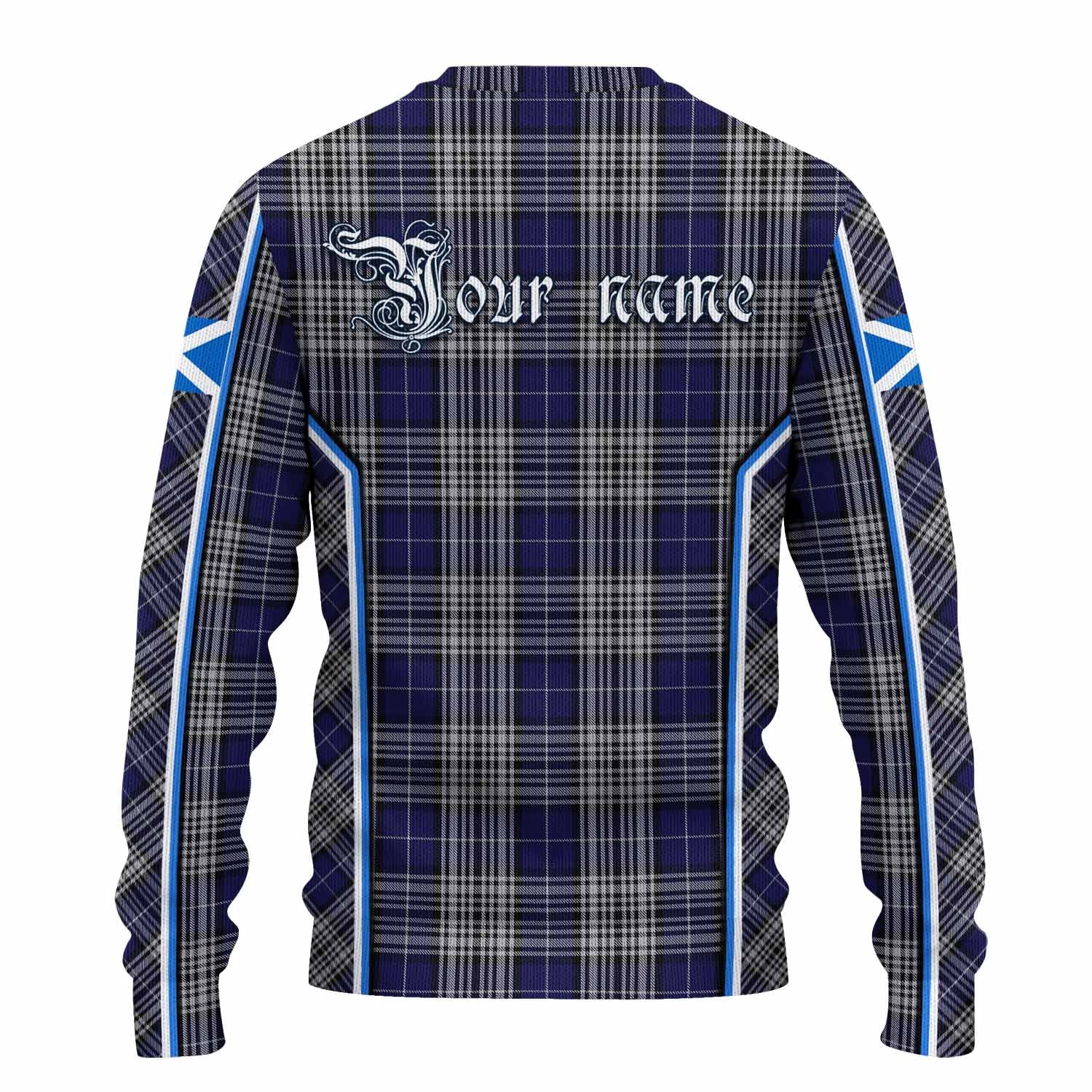 Napier Tartan Crest Knitted Sweater Scotland Coat of Arm Flag Style - Tartan Vibes Clothing
