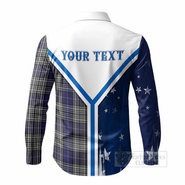 Napier Tartan Crest Long Sleeve Button Shirts Scottish-American Heritage