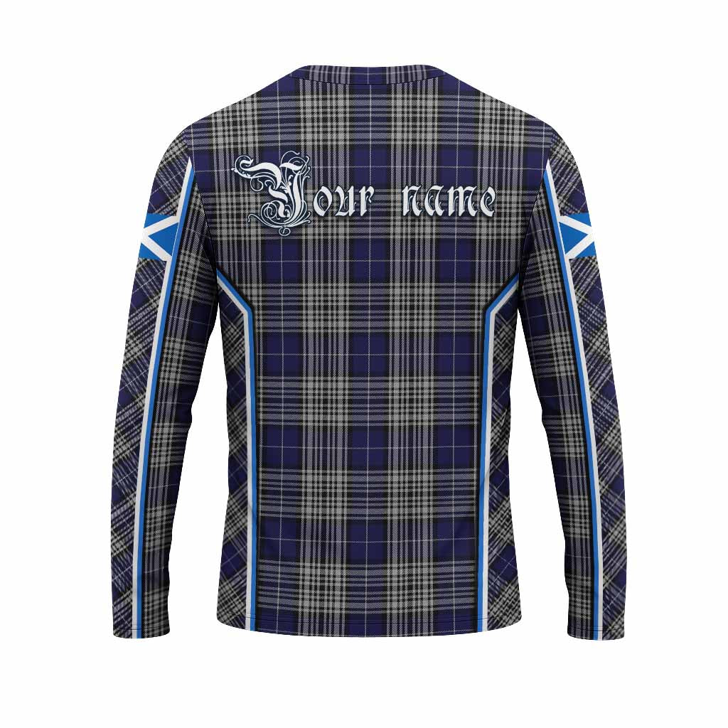 Napier Tartan Crest Long Sleeve T-Shirt Scotland Coat of Arm Flag Style - Tartan Vibes Clothing
