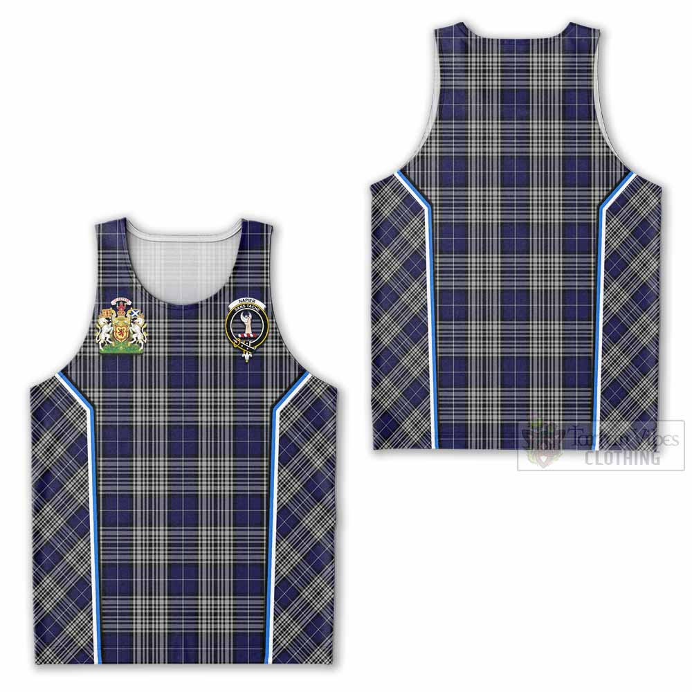 Napier Tartan Crest Men Tank Top Scotland Coat of Arm Flag Style - Tartan Vibes Clothing