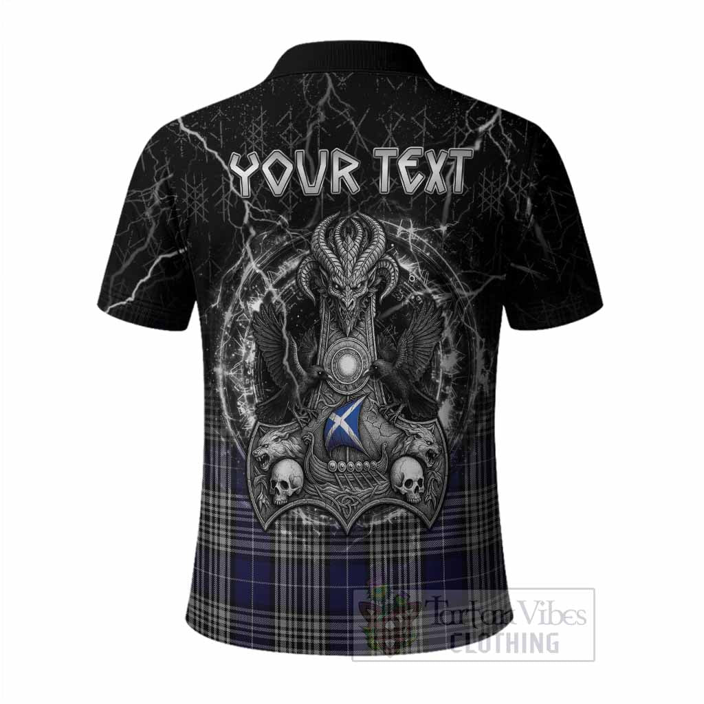Napier Tartan Crest Polo Shirt Celtic Odin's Raven Legacy