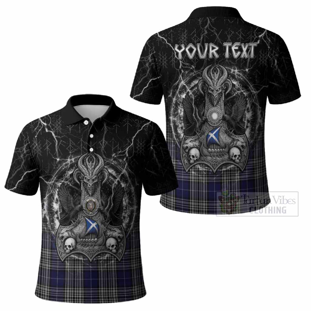 Napier Tartan Crest Polo Shirt Celtic Odin's Raven Legacy