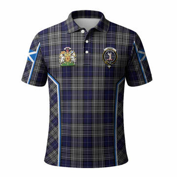 Napier Tartan Crest Polo Shirt Scotland Coat of Arm Flag Style - Tartan Vibes Clothing