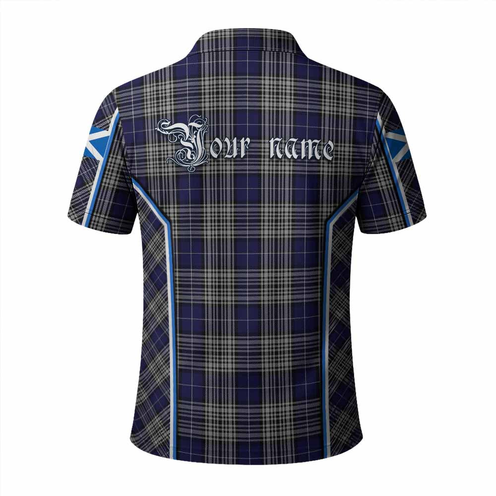 Napier Tartan Crest Polo Shirt Scotland Coat of Arm Flag Style - Tartan Vibes Clothing