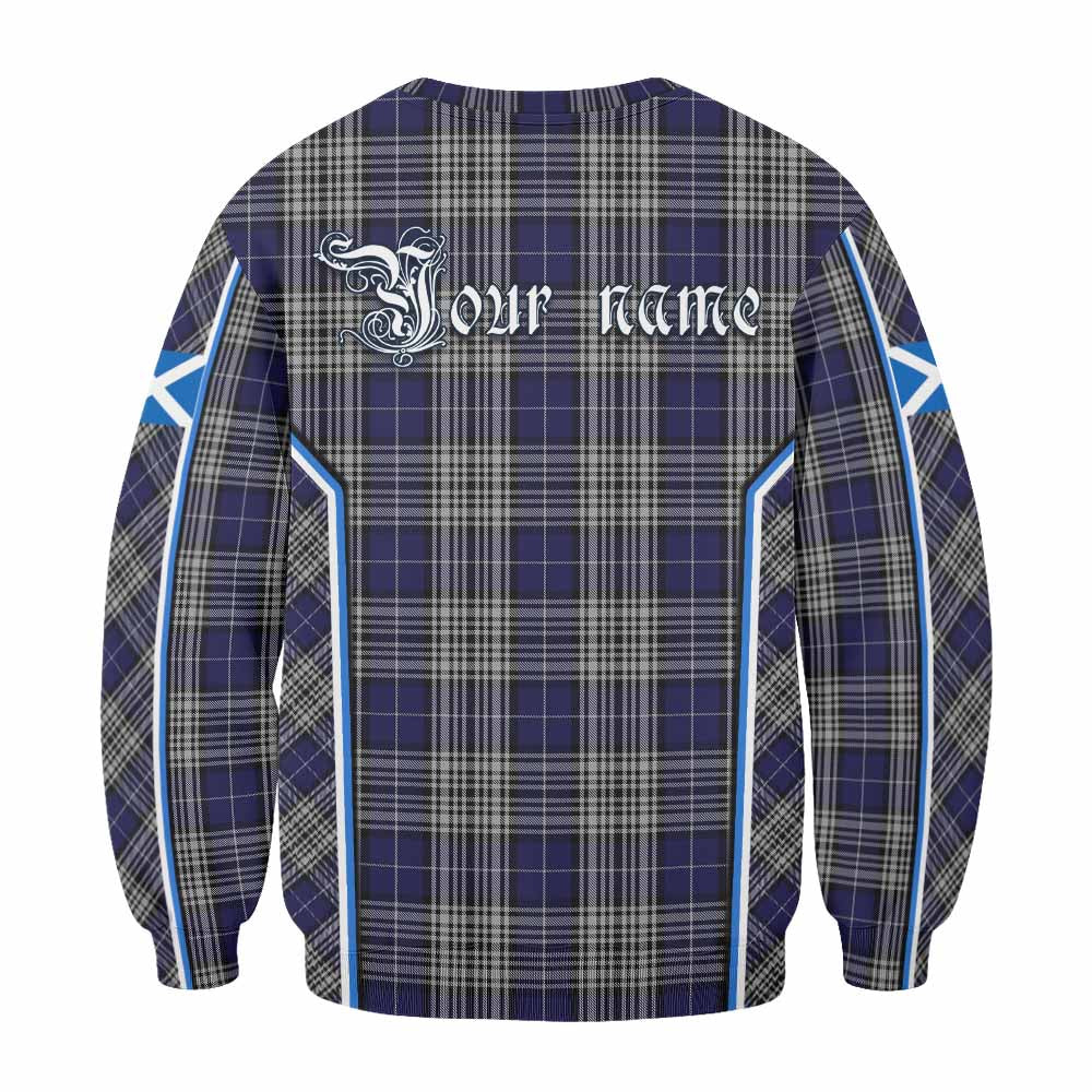 Napier Tartan Crest Sweatshirt Scotland Coat of Arm Flag Style - Tartan Vibes Clothing