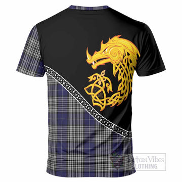 Napier Tartan Crest T-Shirt Legendary Dragon Knot Half Style