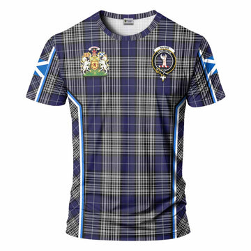 Napier Tartan Crest T-shirt Scotland Coat of Arm Flag Style - Tartan Vibes Clothing