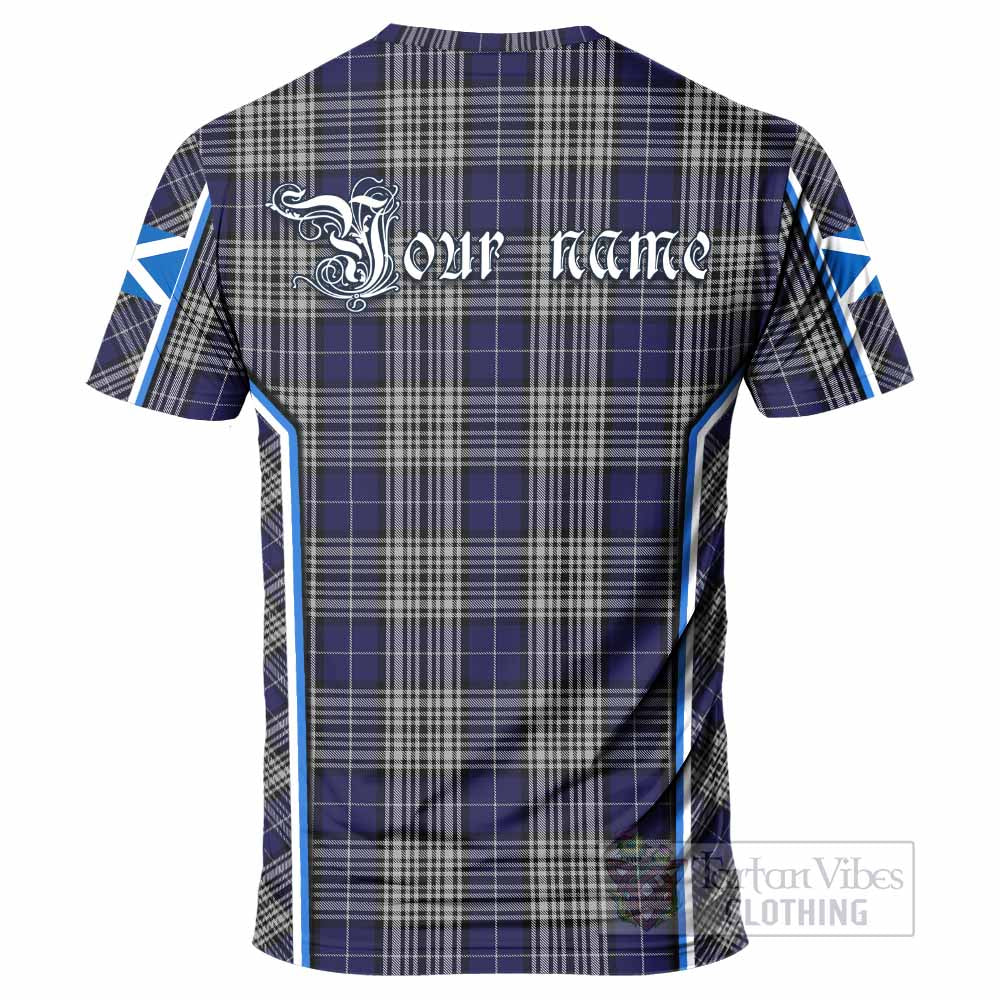 Napier Tartan Crest T-shirt Scotland Coat of Arm Flag Style - Tartan Vibes Clothing
