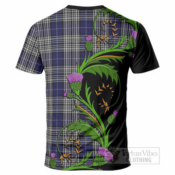 Napier Tartan Crest T-Shirt Scottish Thistle Pride Heritage Art