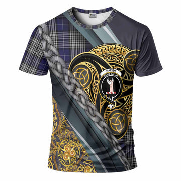 Napier Tartan Crest T-Shirt Scottish Triskele Celtic
