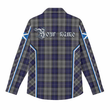 Napier Tartan Crest Women Casual Shirt Scotland Coat of Arm Flag Style - Tartan Vibes Clothing