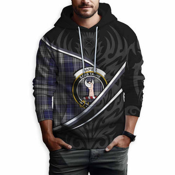 Napier Tartan Family Crest Hoodie Celtic Scottish Thistle Floral