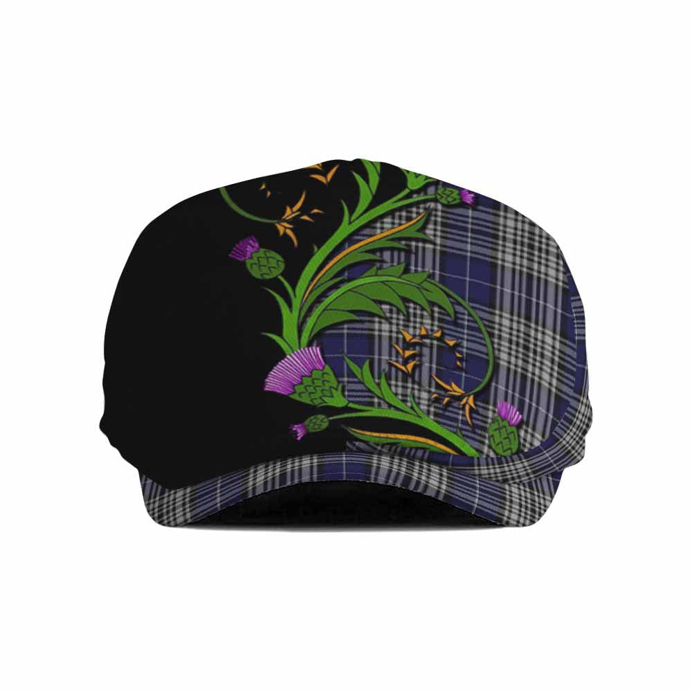 Napier Tartan Flat Cap, Jeff Cap Scottish Thistle Pride Heritage Art