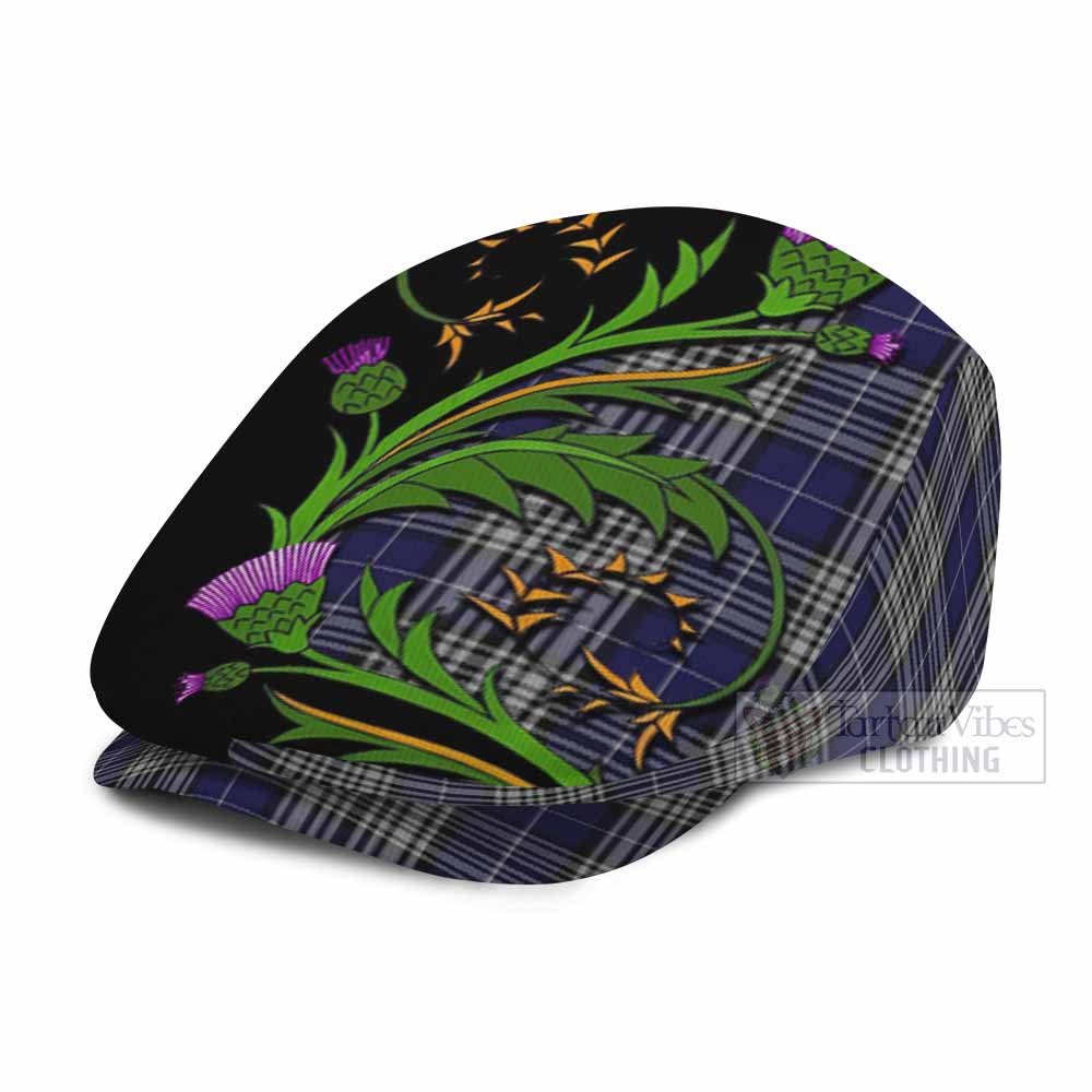 Napier Tartan Flat Cap, Jeff Cap Scottish Thistle Pride Heritage Art