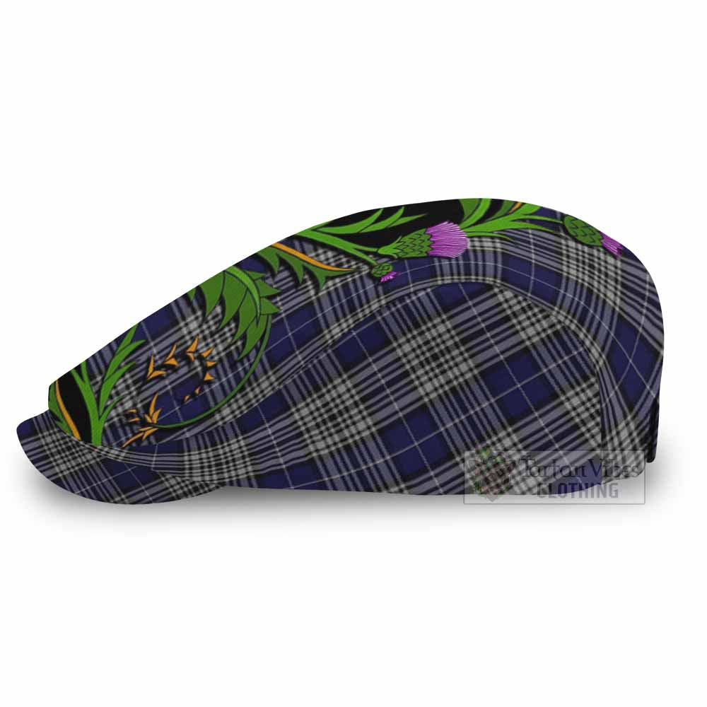 Napier Tartan Flat Cap, Jeff Cap Scottish Thistle Pride Heritage Art