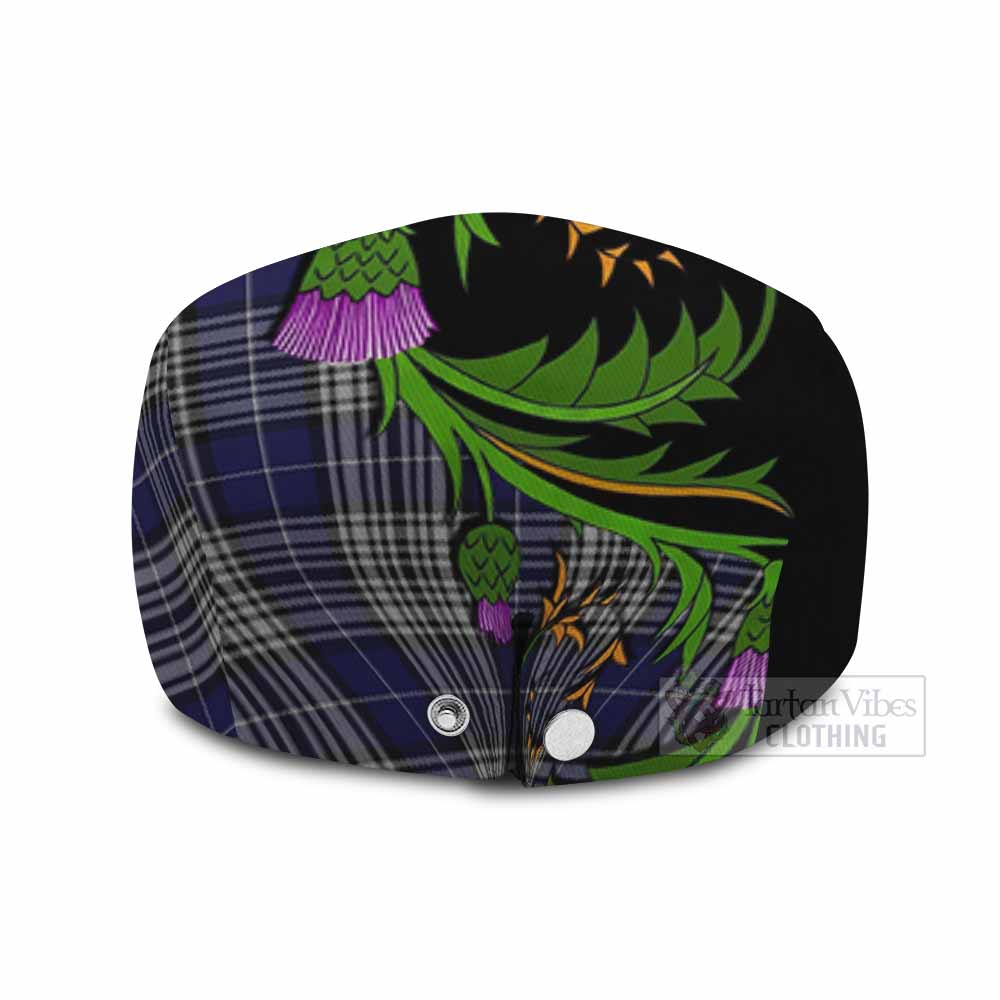 Napier Tartan Flat Cap, Jeff Cap Scottish Thistle Pride Heritage Art