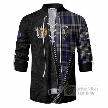 Napier Tartan Ghillie Shirt New Zealand Pattern Unique Zipper Stylized