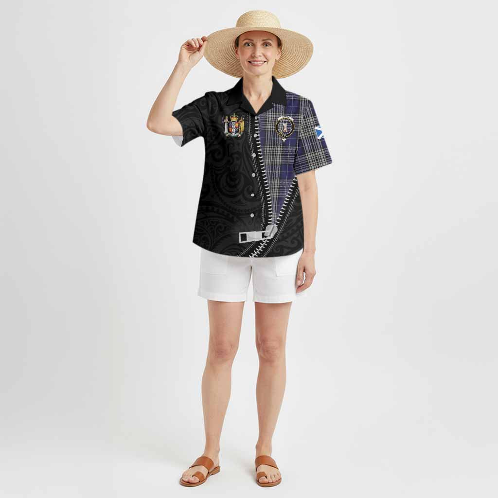 Napier Tartan Hawaiian Shirt New Zealand Pattern Unique Zipper Stylized