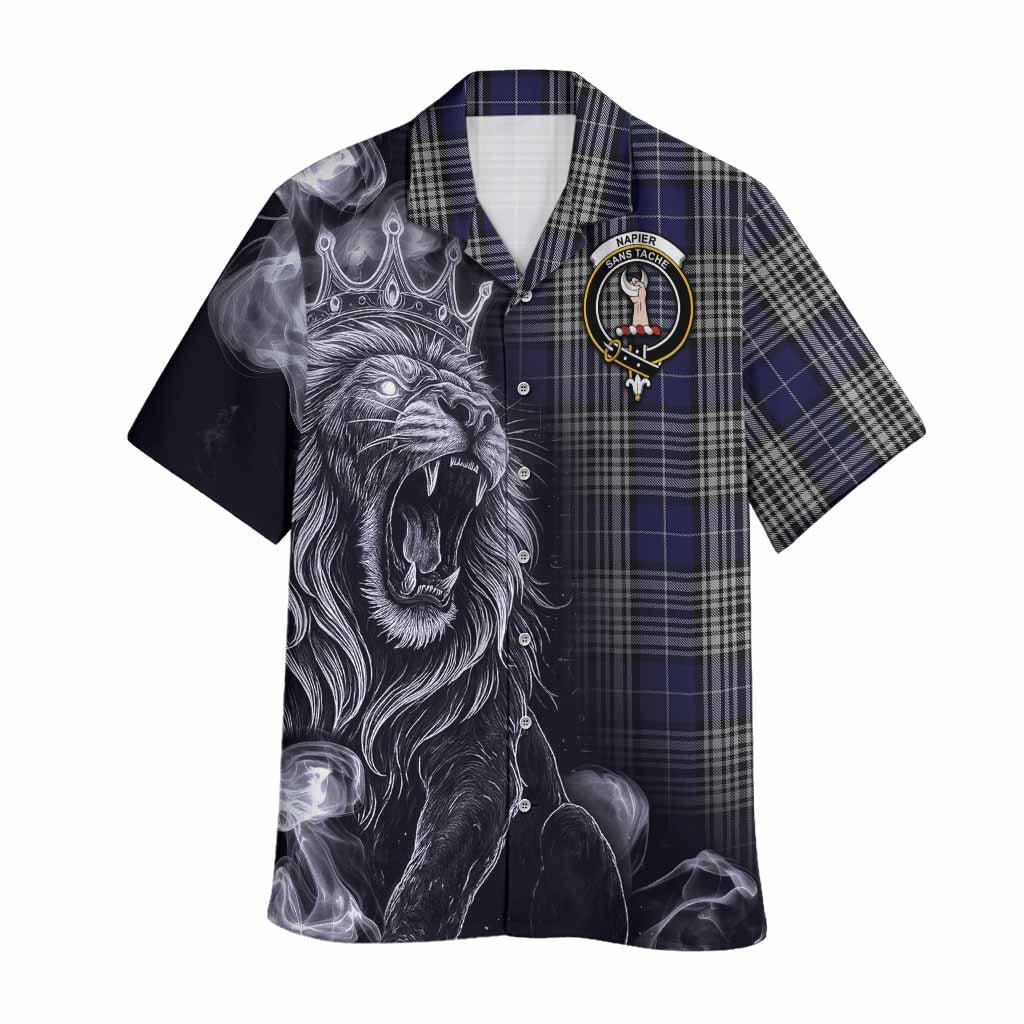 Napier Tartan Hawaiian Shirt Roaring Lion Heritage