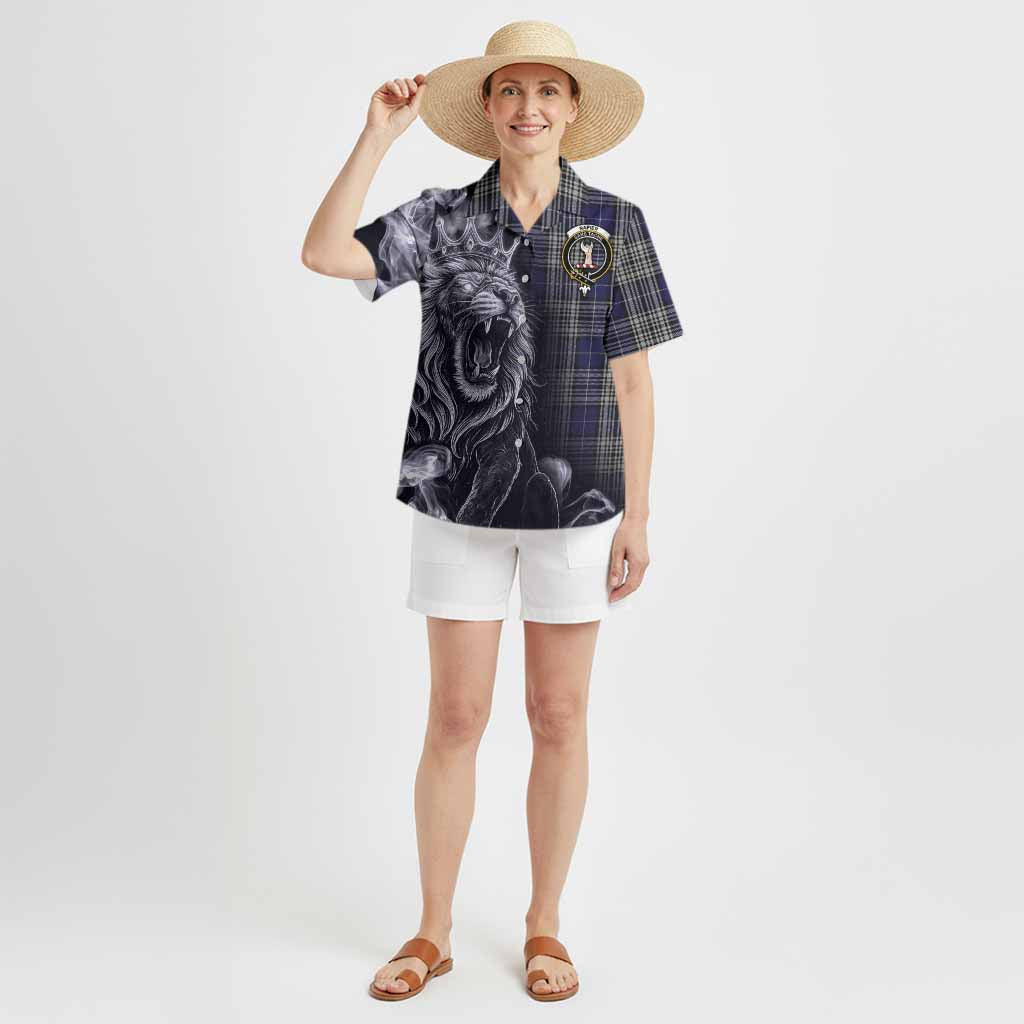 Napier Tartan Hawaiian Shirt Roaring Lion Heritage