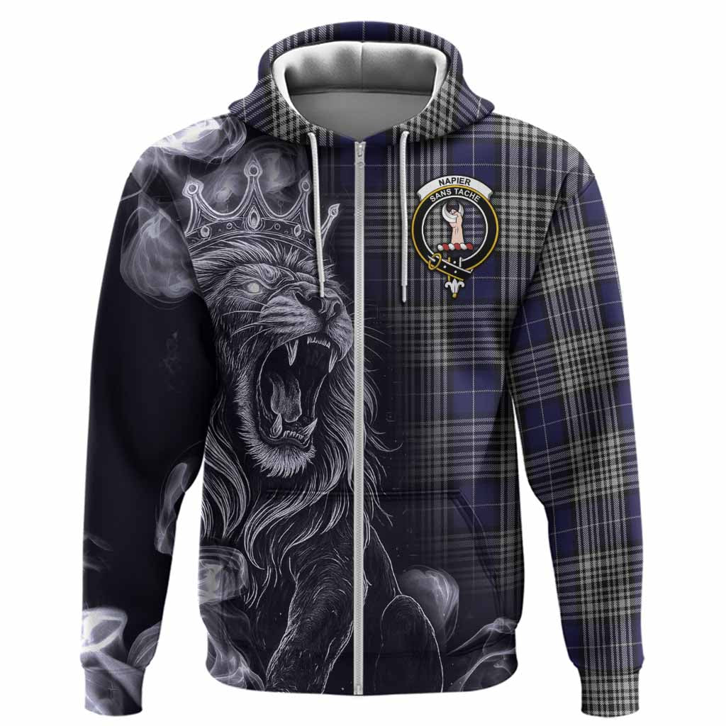 Napier Tartan Hoodie Roaring Lion Heritage