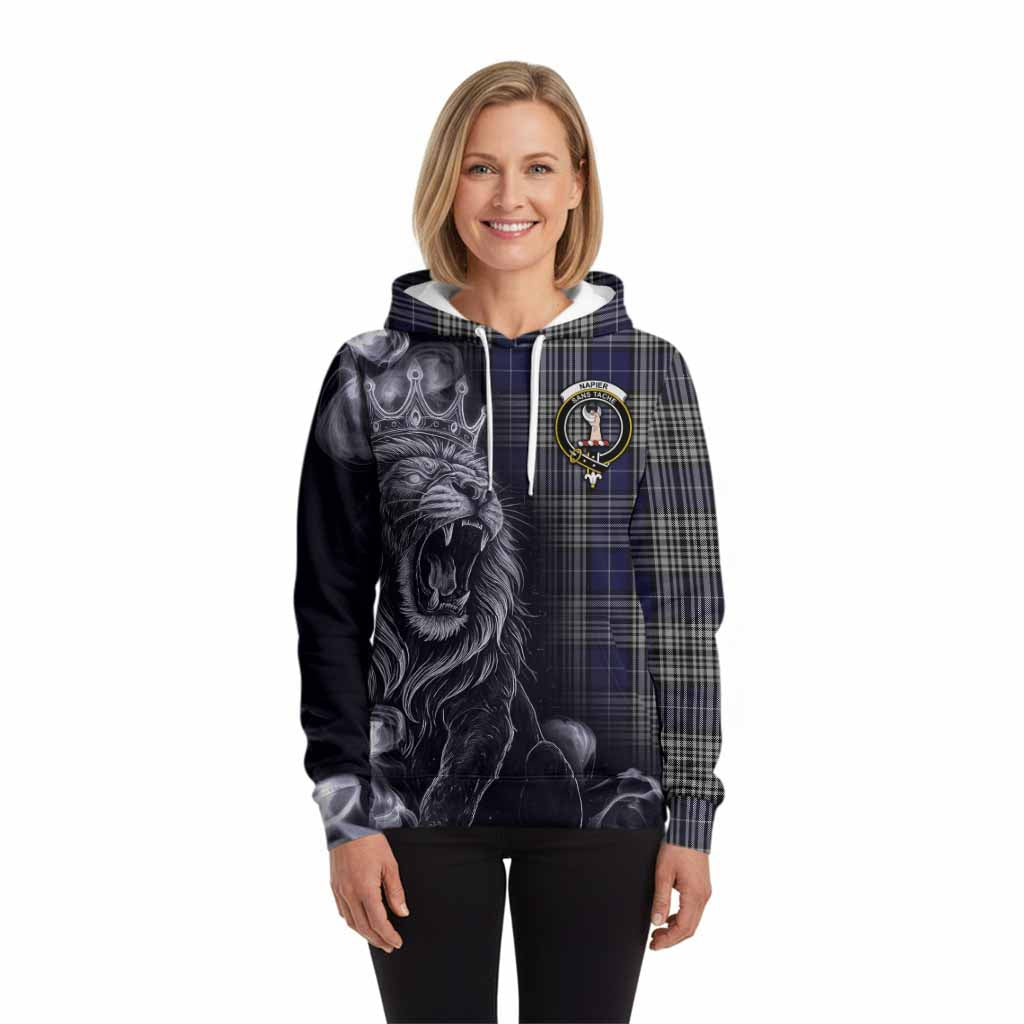 Napier Tartan Hoodie Roaring Lion Heritage
