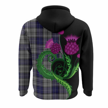 Napier Tartan Hoodie Traditional Scottish Thistle