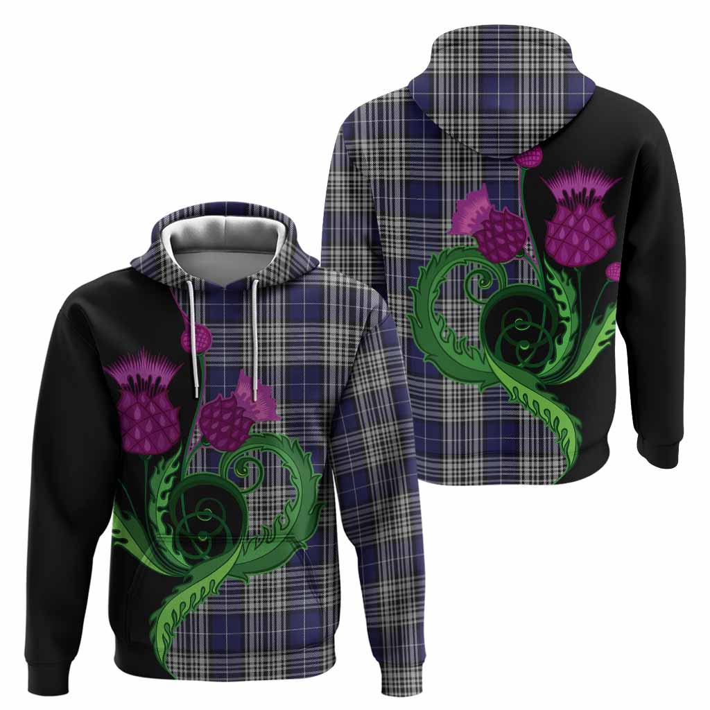 Napier Tartan Hoodie Traditional Scottish Thistle