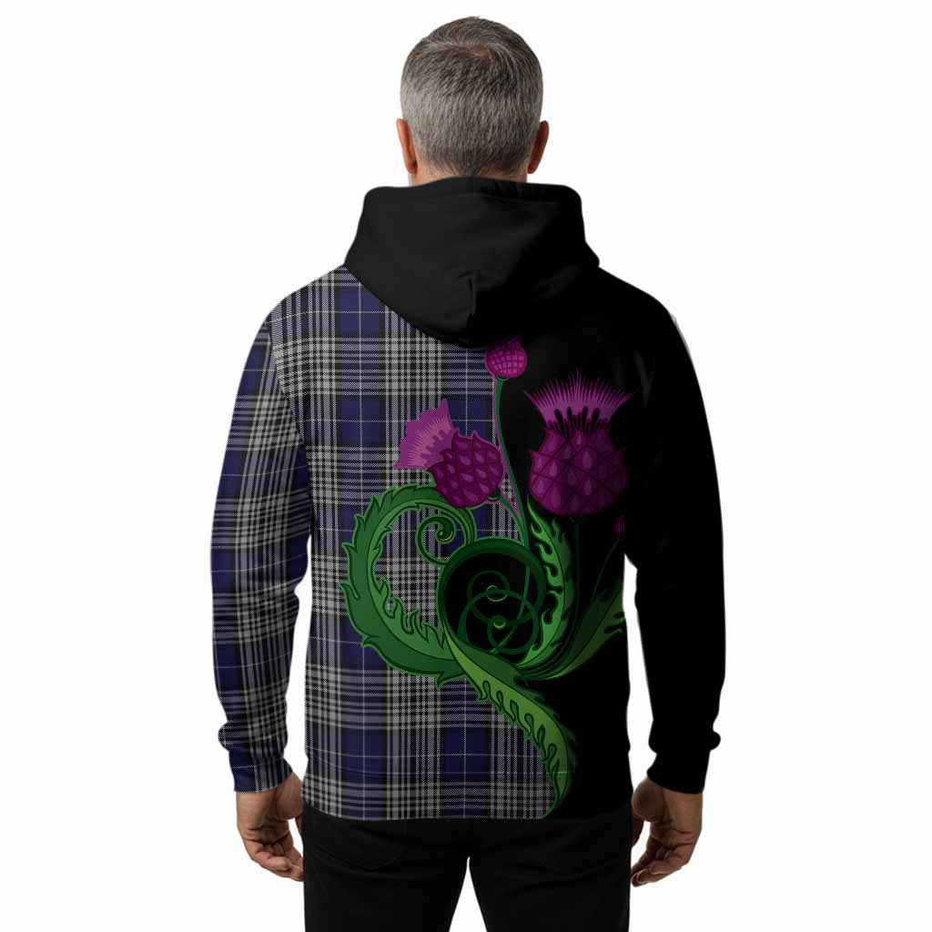 Napier Tartan Hoodie Traditional Scottish Thistle