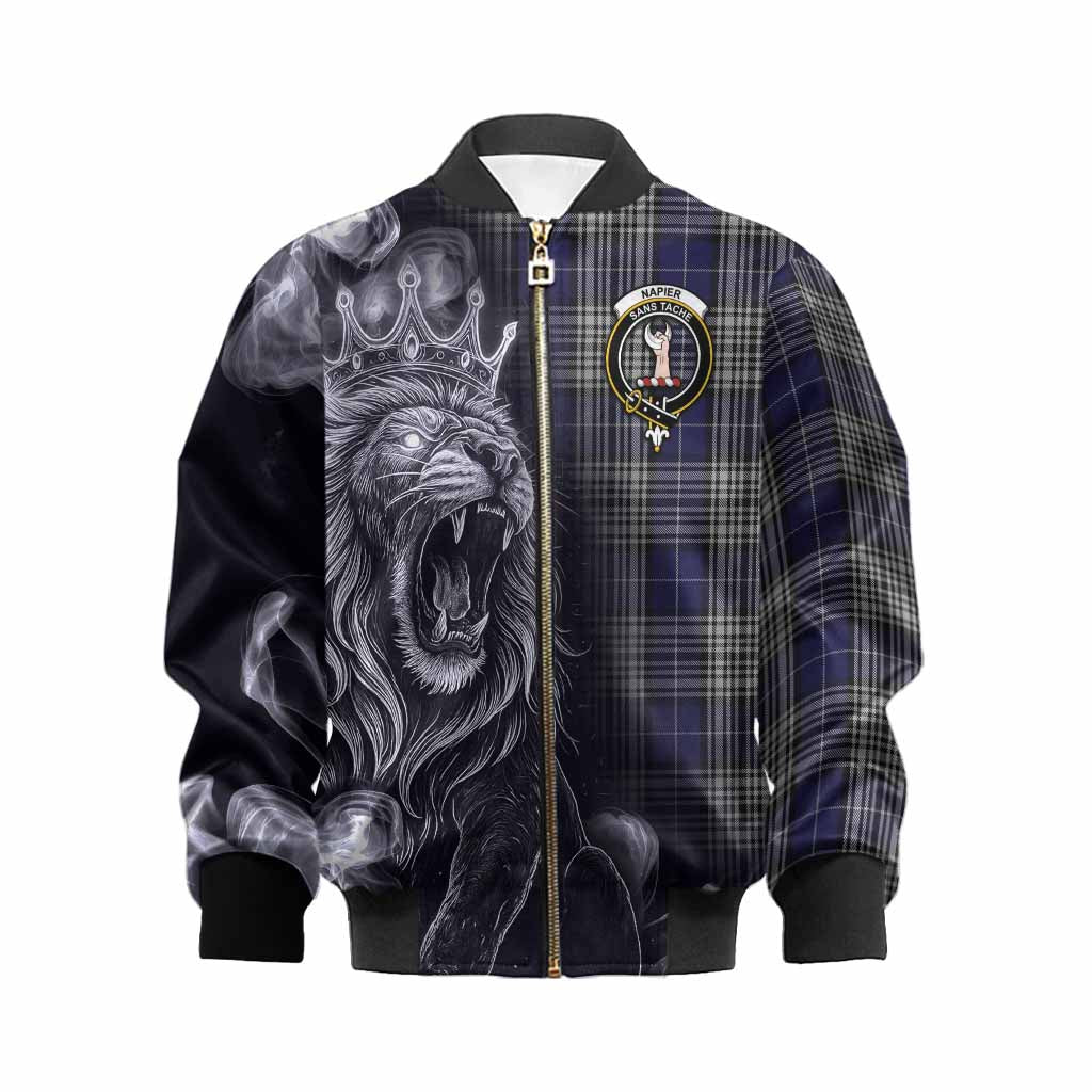 Napier Tartan Kid Bomber Jacket Roaring Lion Heritage