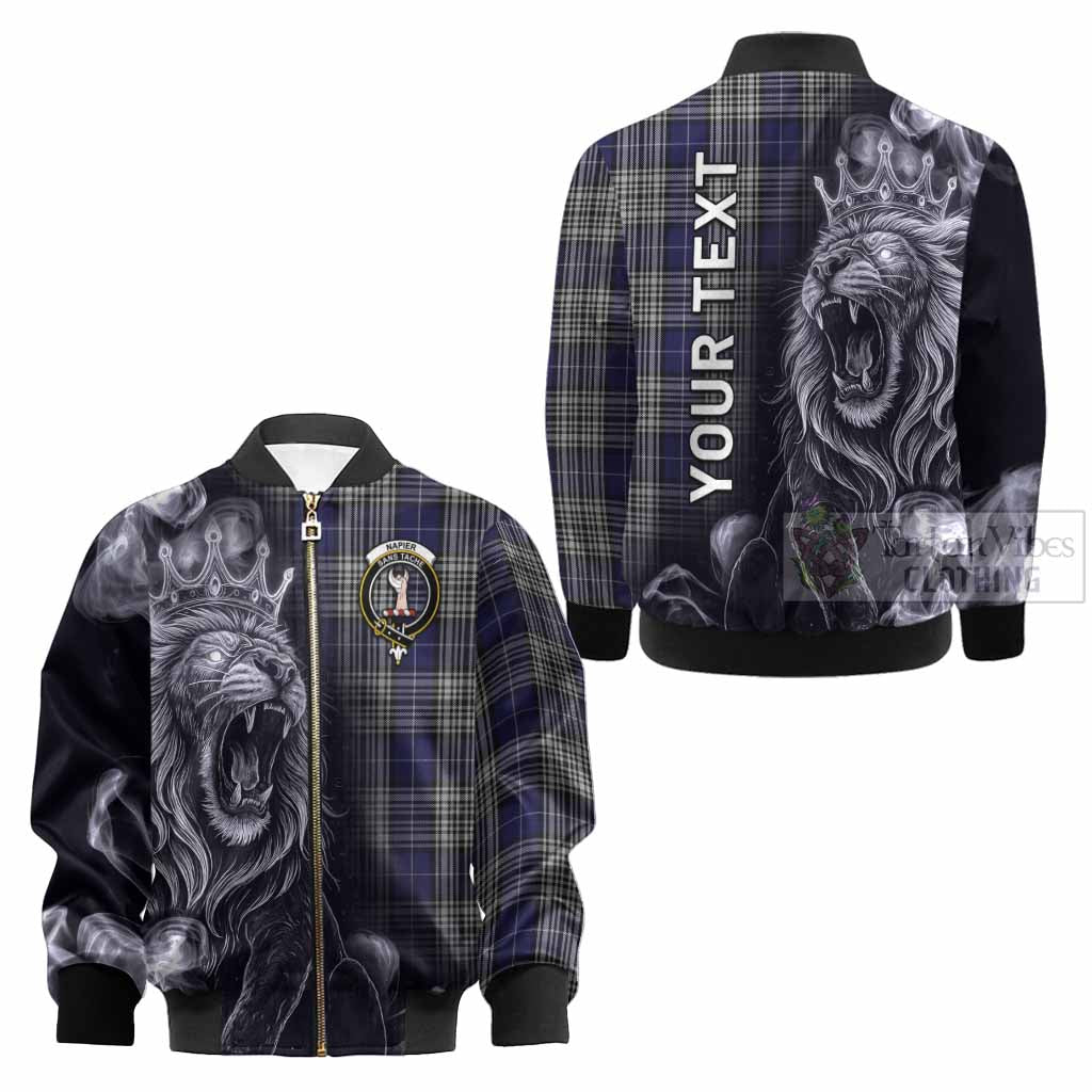 Napier Tartan Kid Bomber Jacket Roaring Lion Heritage
