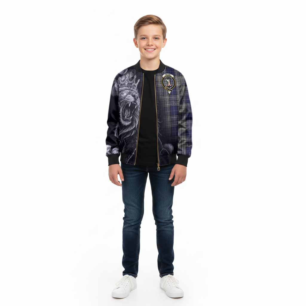 Napier Tartan Kid Bomber Jacket Roaring Lion Heritage