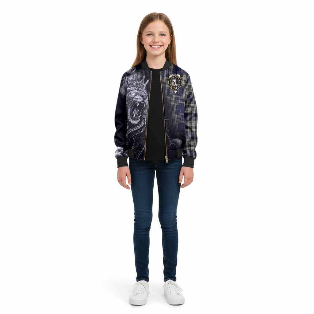 Napier Tartan Kid Bomber Jacket Roaring Lion Heritage